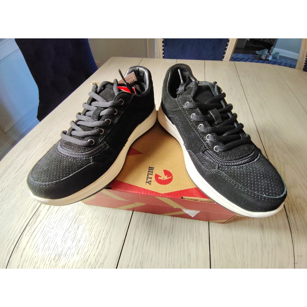 BILLY Footwear Comfort Jogger Black Suede Sneakers Women 6 BW23148-002 NEW